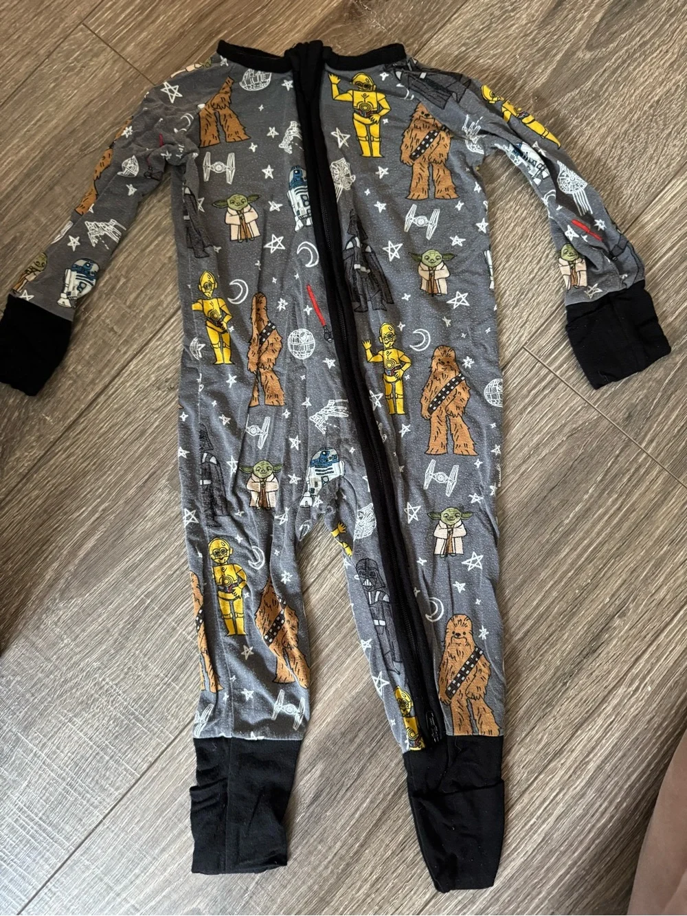Star Wars Little Sleepies Bamboo Zippy Convertible 3-6 Months
